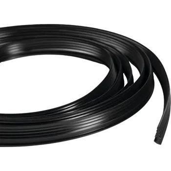 EASY BLACK zamačkávací těsnění pivotových dveří, 1838mm