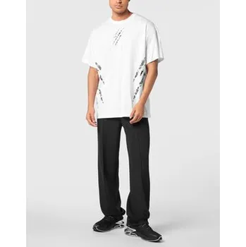 Pánské tričko Plein Sport T-Shirt 28015 Bílá Regular Fit XS