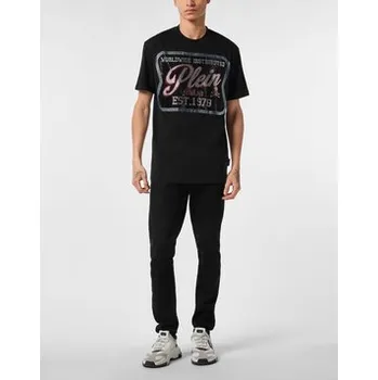 Pánské tričko PHILIPP PLEIN T-Shirt 25573 Černá Regular Fit L