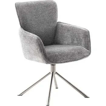 Jídelní židle Jídelní otočná židle AMBER E, šedá