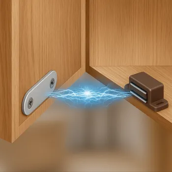 Nábytkové kování Italiana ferramenta Nábytkový magnet PRACTIC / Hnědý