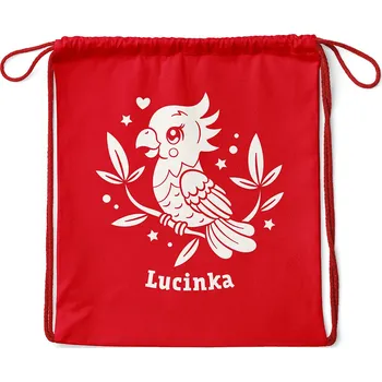 Městský batoh Vak Papousek se jménem Barva: Červená