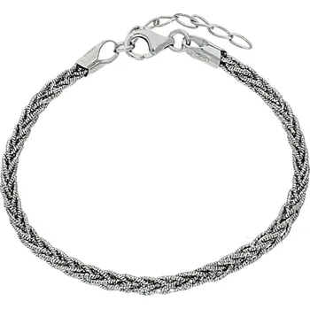Módní doplněk Goldstore Stříbrný třpytivý náramek Váha: 7.11 g, Délka: 17-20 cm