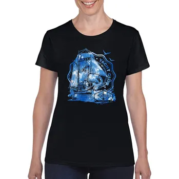 Dámské tričko levne-damske-bavlnene-tricko-potisk-jachta-klub Velikost dámská trička Basic: XXL šířka 59, délka 69, Odstín dámské tričko Basic: Černé