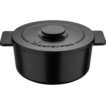 Hrnec Masterpro Litinový hrnec, Ø 26 cm (černá)