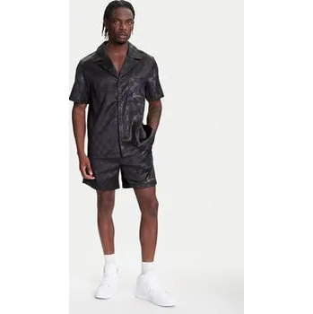Pánská košile Karl Kani Košile Signature All Over Print Resort PD00005369 Černá Regular Fit M