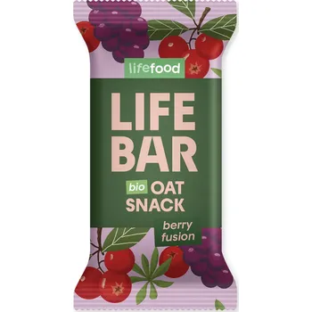 Lifefood Lifebar Oat Snack ovocný BIO 40 g uni