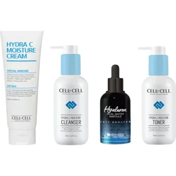 Kosmetická sada CELL BY CELL - HYDRA C MOISTURE SADA - Komplexní péče pro hlubokou hydrataci a zdravý vzhled pleti 4 produkty