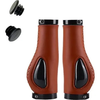 Lawen Creative silikon+PVC mikrovlákno kůže/hliník oboustranné uzamykatelné gripy na kolo,