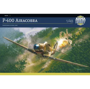 Plastikový model Arma Hobby 1/48 P-400 Airacobra (3x camo)