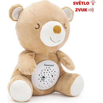 Hračka pro nejmenší Usínáček - zvířátko s projekcí medvídek 25 cm