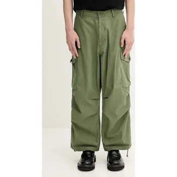 Pánské kalhoty Bavlněné kalhoty NEIGHBORHOOD Wide Cargo Pants, L, zelená, 91X