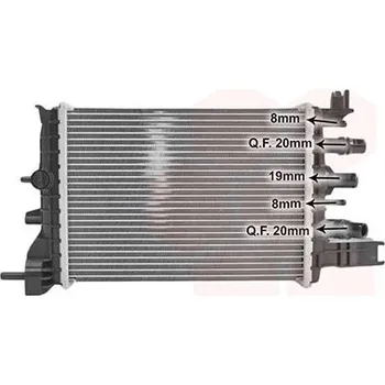 Chladič motoru Chladič turba VAN WEZEL 15014702