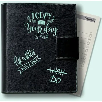 Diář Diář MyFile Mint S - s praktickou mechanikou 14 denní kalendárium – barevný tisk Vodorovný linkovaný s To-Do