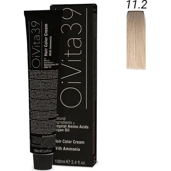 Barva na vlasy OiVita39 Hair Color Cream with Ammonia 11.2 - Profesionální krémová barva na vlasy s amoniakem 100 ml