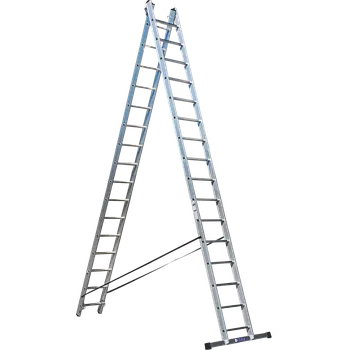 Žebřík ALPOS Hliníkové štafle - žebřík profi 2x16 příček
