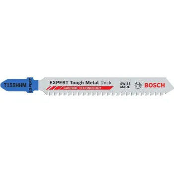 Pilový plátek Bosch Pilový plátek pro přímočaré pily EXPERT Tough Metal thick T155HHM, 3 ks Professional (2608902482)