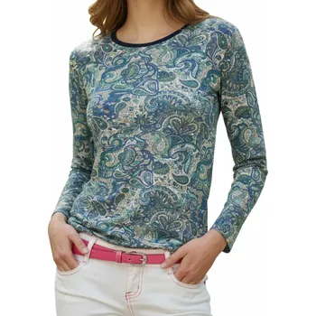 Dámské tričko dlouhý rukáv modré
