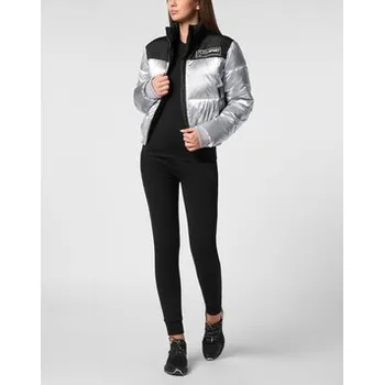 Pánská móda Plein Sport Bunda bomber 10163 Stříbrná Regular Fit M