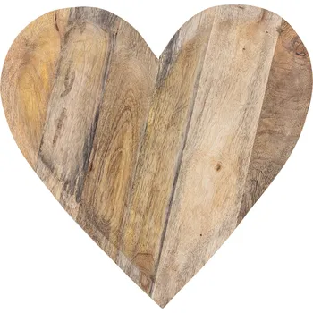 Kuchyňské prkénko Bloomingville, Servírovací prkénko Lotuz, tvar srdce, z mangového dřeva - Formadore