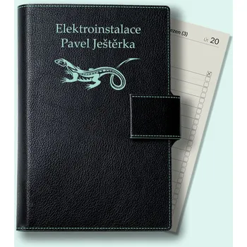 Diář Diář MyFile Mint M - s praktickou mechanikou 14 denní kalendárium – barevný tisk Vodorovný bez linek