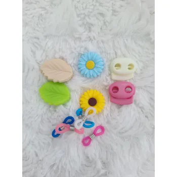 Nástroj na niť a příze Silikonová zarážka na jehlice - Mix náhodných barev I. 11ks