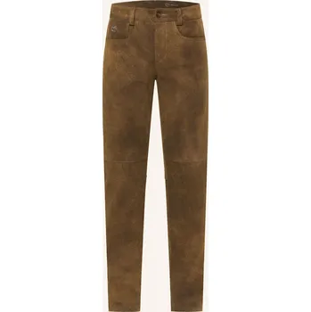 Pánské kalhoty Meindl Pánské Kožené Kalhoty Bullrider Slim Regular Fit,...