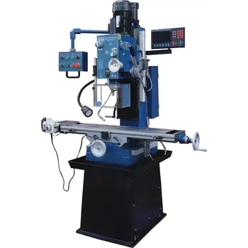 Frézka HBM BF 55 DRO-LCD robustní frézka na kov, ISO 30, 3-osy DRO, chlazení, velký stůl, 3f - 600 kg (HBM Machines)