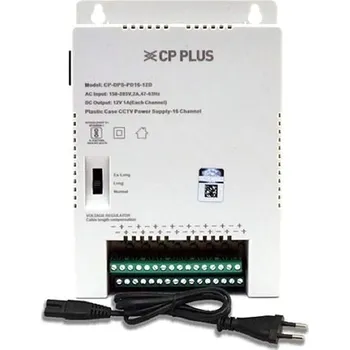 spínaný zdroj CP PLUS CP-DPS-PD16-12D Napájecí zdroj pro více kamer s šestnácti oddělenými okruhy - 12 V/8 A