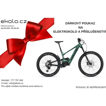 Dárkový potravinový koš Dárkový poukaz na elektrokolo a příslušenství