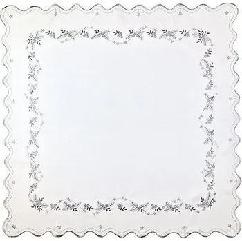 Stolování 4sleep Vánoční ubrus brusinky šedý 40 × 140 cm