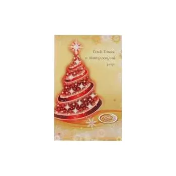 Čokoláda KAMILA CHOCOLATES Čokoláda vánoční tabulková hořká zlatá 70g