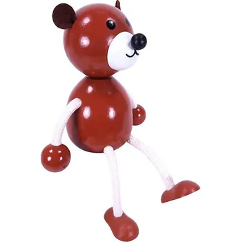 Figurka KROKIDO Medvěd - dřevěná ručně malovaná figurka