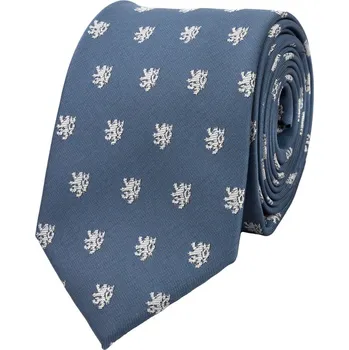 Kravata Bubibubi Modrošedá kravata se lvy