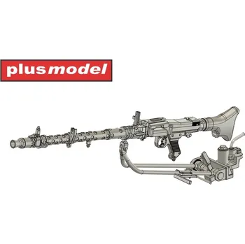 Plastikový model Plusmodel 1/35 Machine gun MG34 (tank version)