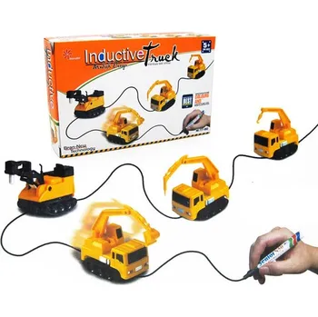 autíčko Indukční autíčko s magickým fixem - Autíčko pojede kam budete chtít, stačí mu pouze nakreslit dráhu