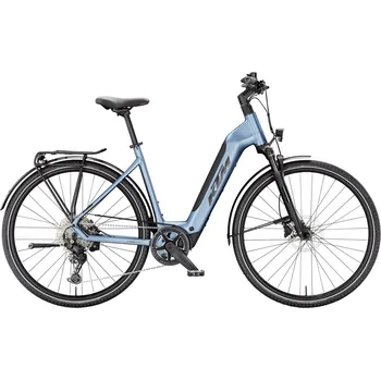Elektrokolo KTM Macina Sport SX 20, easy entry - Steel Blue Matt (Black) velikost rámu M