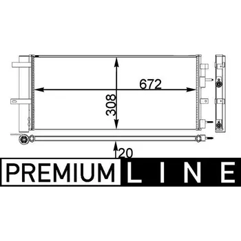 Výparník klimatizace Kondenzátor, klimatizace MAHLE AC 28 000P