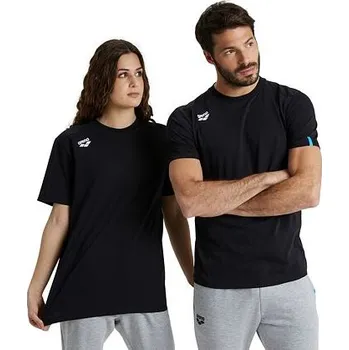 Sportovní tričko bavlna arena Team Unisex Panel T-Shirt black velikost S