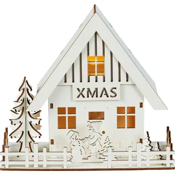 Vánoční dekorace LIVARNO home Dekorativní LED domek (dům se sněhulákem)