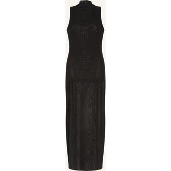 Dámské šaty Liu Jo Dámské Šaty Ze Síťoviny S Ozdobnými Kamínky, černá, 32