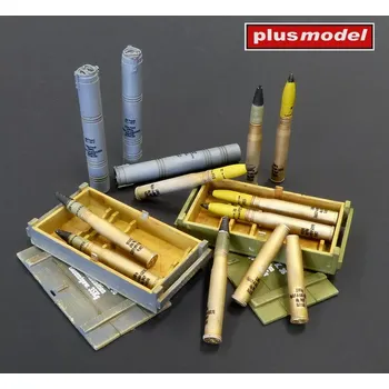 Plastikový model Plusmodel 1/35 8,8cm ammo KwK 36 Tiger I, Flak 88-16,36,37