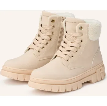 Dámská obuv Tommy Hilfiger Dívčí Šněrovací Boty, krémová, 39