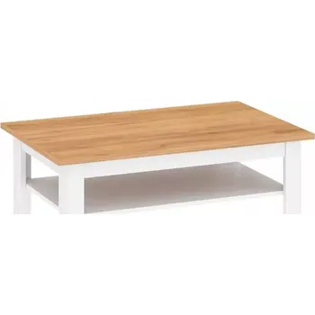 Konferenční stolek Konferenční stolek LANZETTE T - bílá/dub - SLEVA 3% s kodem radost25