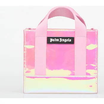 Cestovní taška Taška Palm Angels Kids Shiny Mini Tote Pearl Rose/ Black Universal