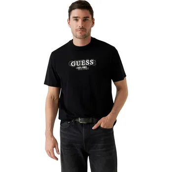 Pánské tričko GUESS CN SS SMALL LOGO TEE M5BI05I3Z14 JBLK L Velikost: XL