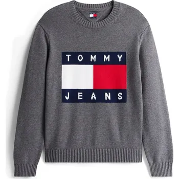 Pánské oblečení Svetr Tommy Jeans Black Htr 1177691 XL