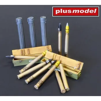Plastikový model Plusmodel 1/35 8,8cm ammo for KwK 36 Flak 88-41