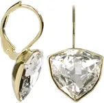 Levien Elegantní pozlacené náušnice Trilliant Crystal + 2 měsíce na vrácení zboží