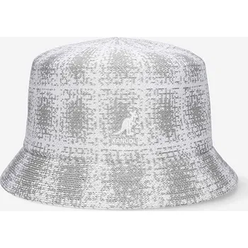 Klobouk Klobouk Kangol Grounge Plaid Bin šedá barva, K3548.GREY-GREY/WHT 90X, vel. S